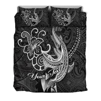 (Custom Personalised) Polynesian Shark Tattoo Hawaii Tribal Bedding Set - LT12 - Polynesian Pride