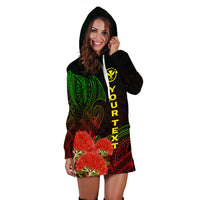 (Custom Personalised) Hawaii Polynesian Hoodie Dress - Ohia Lehua - LT12 - Polynesian Pride
