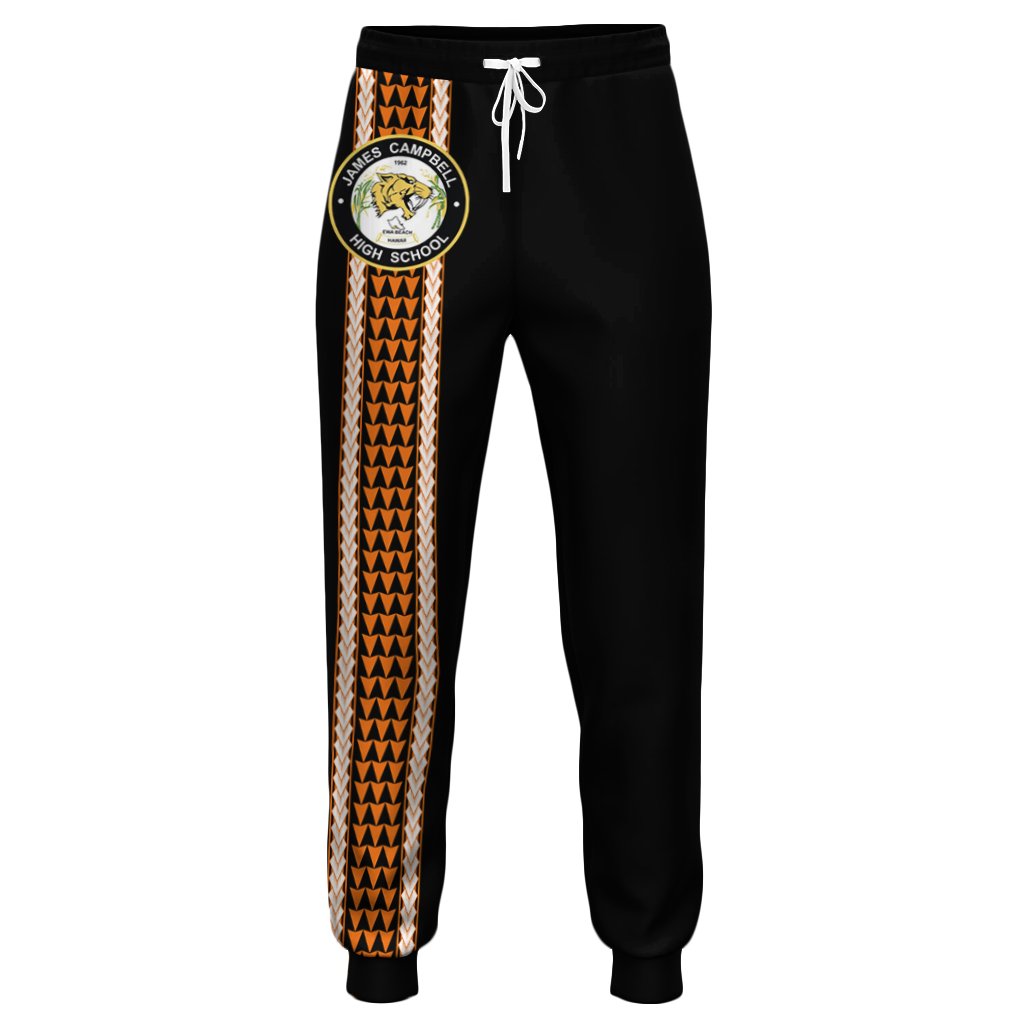 Hawaii - James Campbell High Joggers - AH Unisex Black - Polynesian Pride