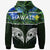 Hawaii Hoodie Tropical Flower Neon Color - Polynesian Pride