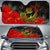 Hawaii Shark Turtle Hibiscus Polynesian Car Sun Shade - Vera Style - AH Auto Sun Shade Universal Fit Black - Polynesian Pride