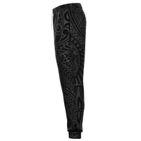 Polynesian Hawaiian Style Tribal Tattoo Gray Joggers - Polynesian Pride