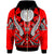 Chuuk Zip Hoodie Tribal Sun Tattoo Red Color Unisex Red - Polynesian Pride