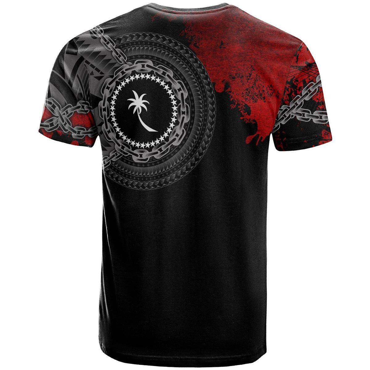 Chuuk Polynesian Custom T Shirt Polynesian Chain Style - Polynesian Pride