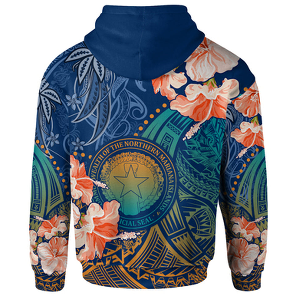 CMNI Polynesian Hoodie Northern Mariana Islands Custom Polynesian Vibes - Polynesian Pride