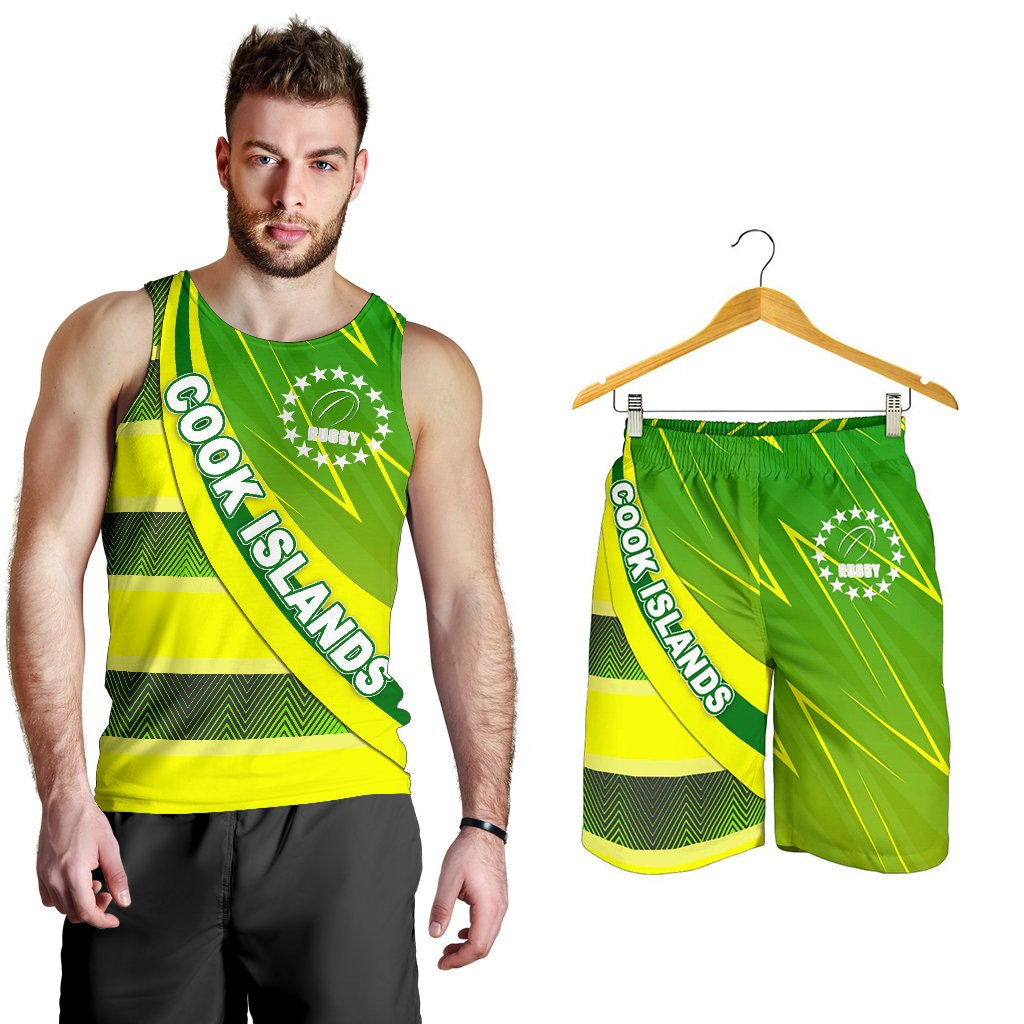 Combo Men Tank Top and Men Short Cook Islands Victorian Vibes - Polynesian Pride