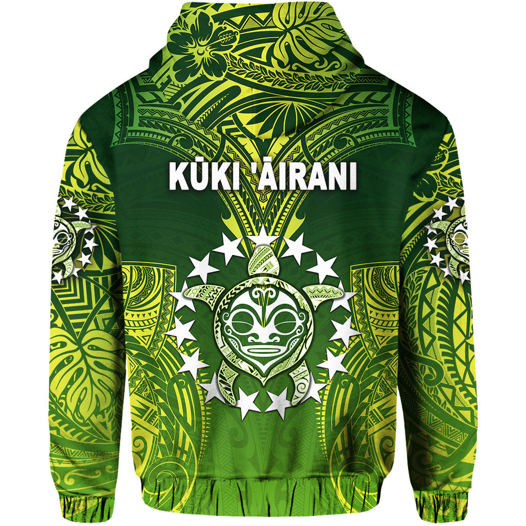 Cook Islands Zip Hoodie Happy Independence Anniversary LT8 - Polynesian Pride
