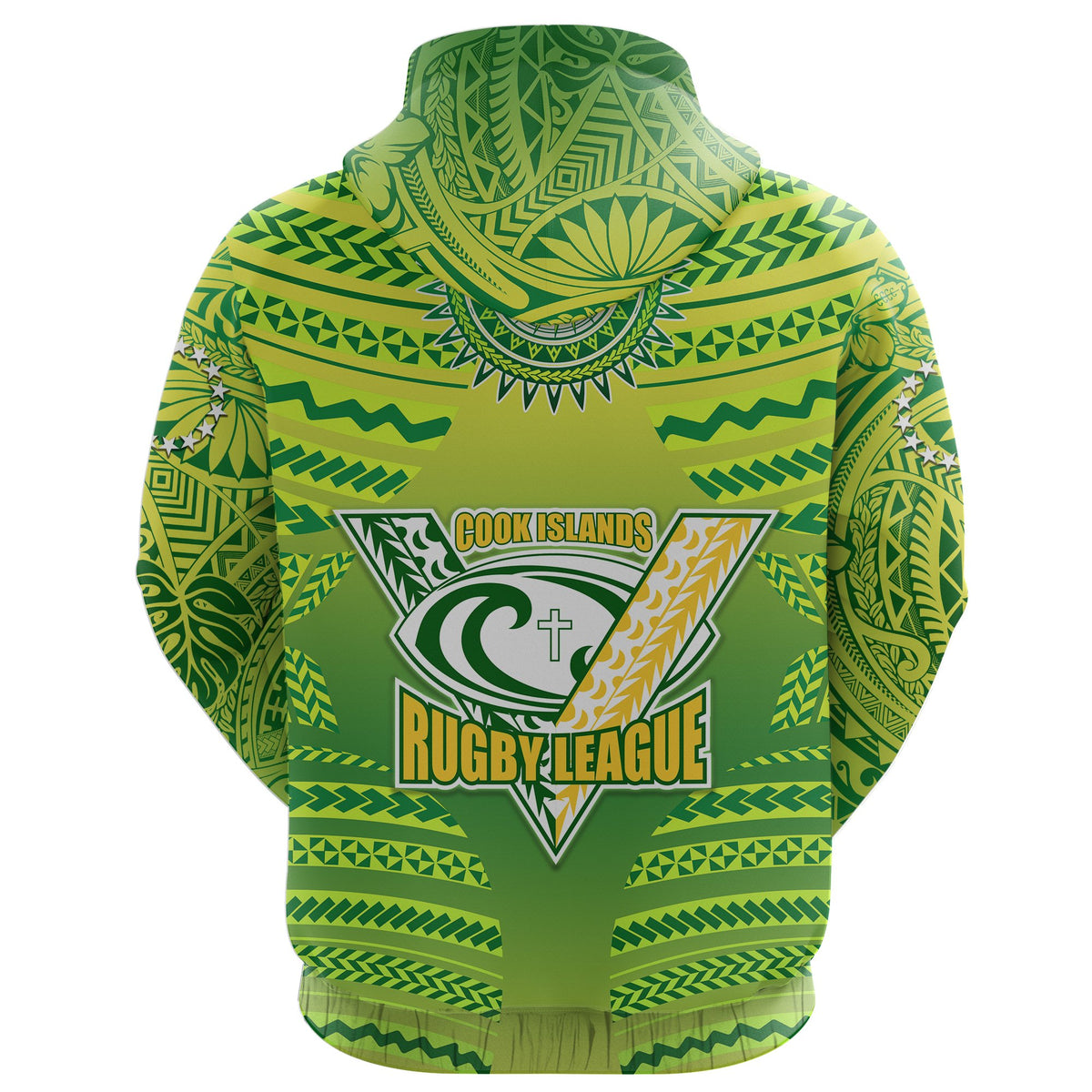 Cook Islands Rugby Zip Hoodie Creative Style - Polynesian Pride
