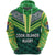 Cook Islands Rugby Hoodie Unisex Green - Polynesian Pride