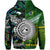 New Zealand Cook Islands Zip Hoodie Maori and Polynesian Together Paua Shell LT8 - Polynesian Pride