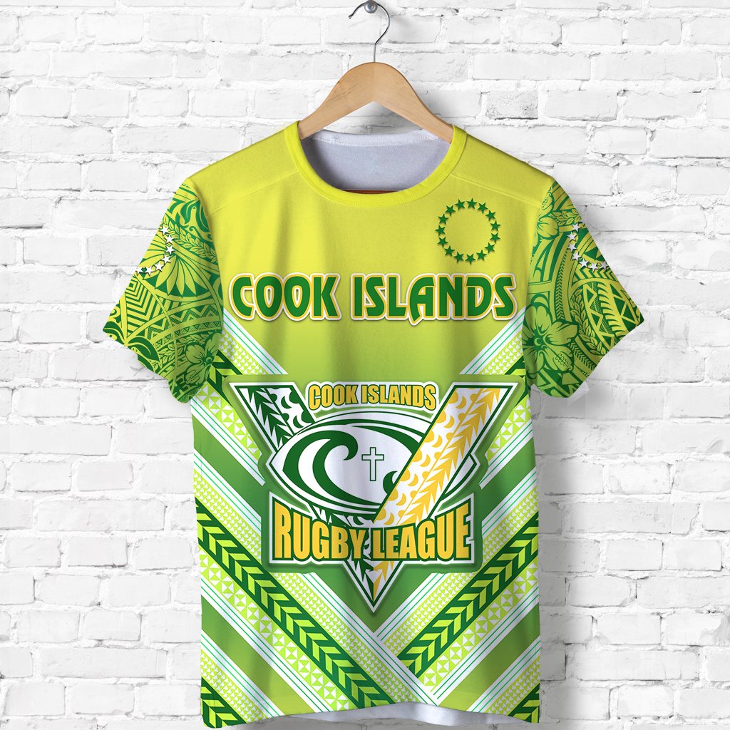 (Custom Text and Number) Cook Islands Rugby T Shirt Creative Style Unisex Green - Polynesian Pride