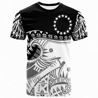 Cook Islands Custom T Shirt Dynamic Sport Style Unisex Black - Polynesian Pride