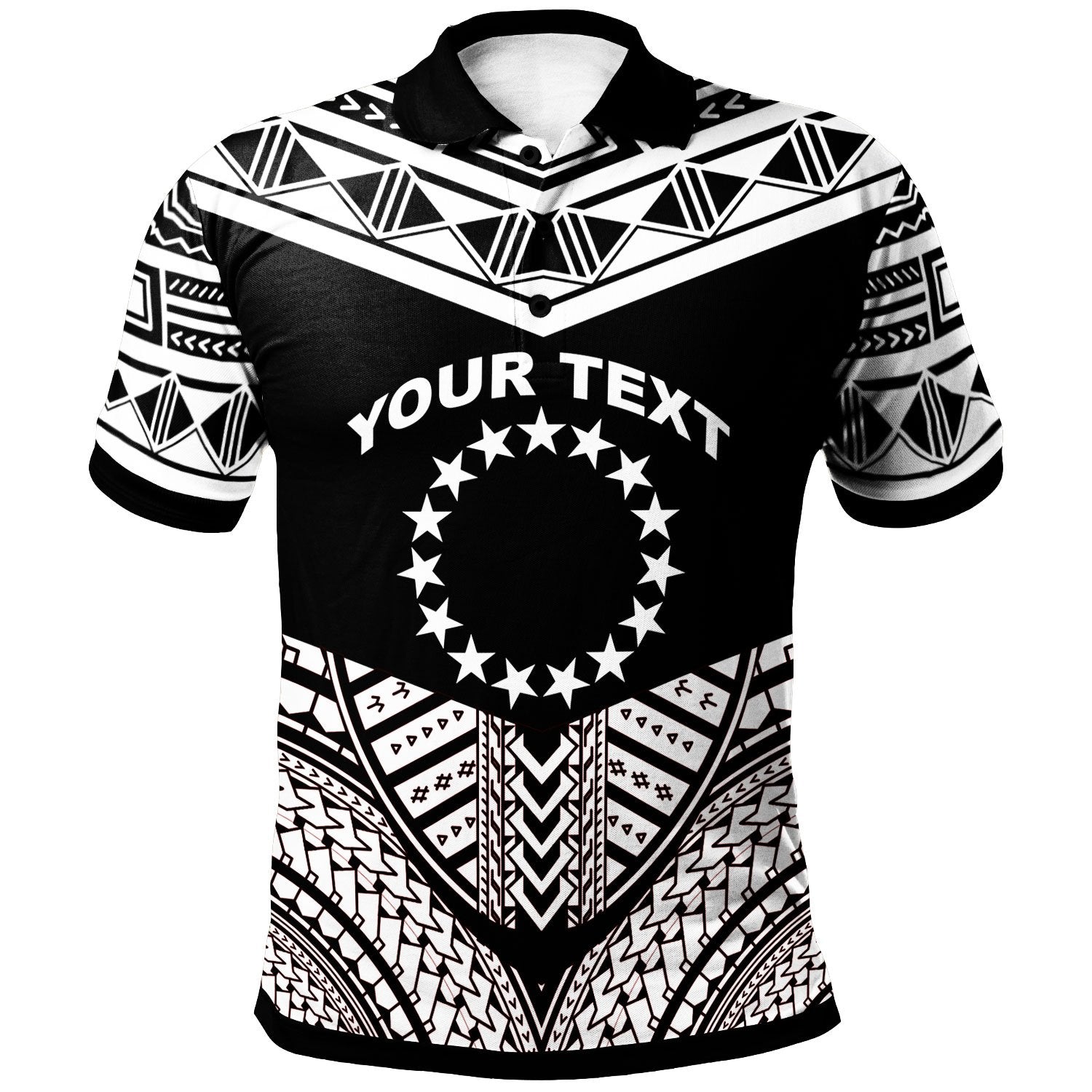 Cook Islands Custom Polo Shirt Tribal Pattern Cool Style White Color Unisex White - Polynesian Pride