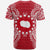 Cook Islands Polynesian T Shirt Cook Islands Flag Map Polynesian Tattoo Red White - Polynesian Pride