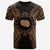 Cook Islands Polynesian T Shirt Cook Islands Flag Map Polynesian Tattoo Gold Unisex Gold - Polynesian Pride