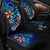 Cook Islands Custom Personalised Car Seat Covers - Vintage Tribal Mountain - Polynesian Pride