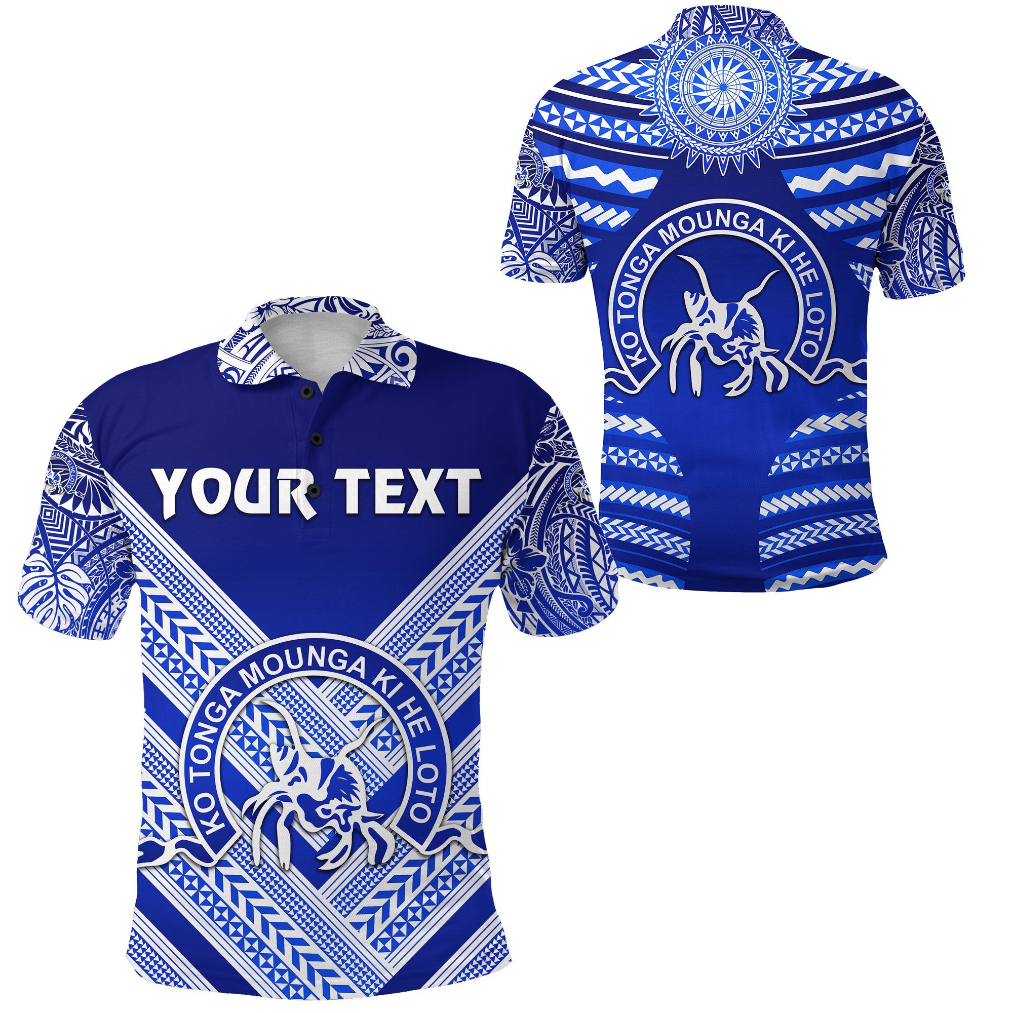 Custom Kolisi Ko Tupou College Tonga Polo Shirt Creative Style Blue Unisex Blue - Polynesian Pride