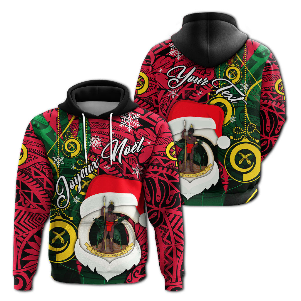 Custom Vanuatu Christmas Joyeux Nol Santas God Yumi Hoodie LT2 Hoodie PURPLE - Polynesian Pride