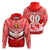 Custom Tonga Rugby Mate Maa Tonga Tapa Pattern Hoodie LT2 Hoodie RED - Polynesian Pride