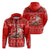 Custom Tonga Christmas Kilisimasi Fiefia Santas Polynesia Hoodie LT2 Zip Hoodie RED - Polynesian Pride