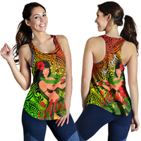 (Custom Personalised) Hawaii Hula Girl Reggae Women Tank Top - LT2 RAGGAE - Polynesian Pride