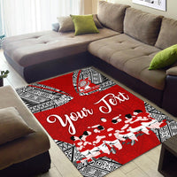(Custom Personalised) Tonga Rugby Ikale Tahi Sipi Tau Area Rug - LT2 - Polynesian Pride