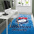 (Custom Personalised) Samoa Rugby Toa Samoa Blue Style Area Rug - LT2 - Polynesian Pride