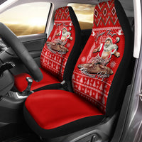 (Custom Personalised) Tonga Christmas - Kilisimasi Fiefia Santas Polynesia Car Seat Covers - LT2 - Polynesian Pride