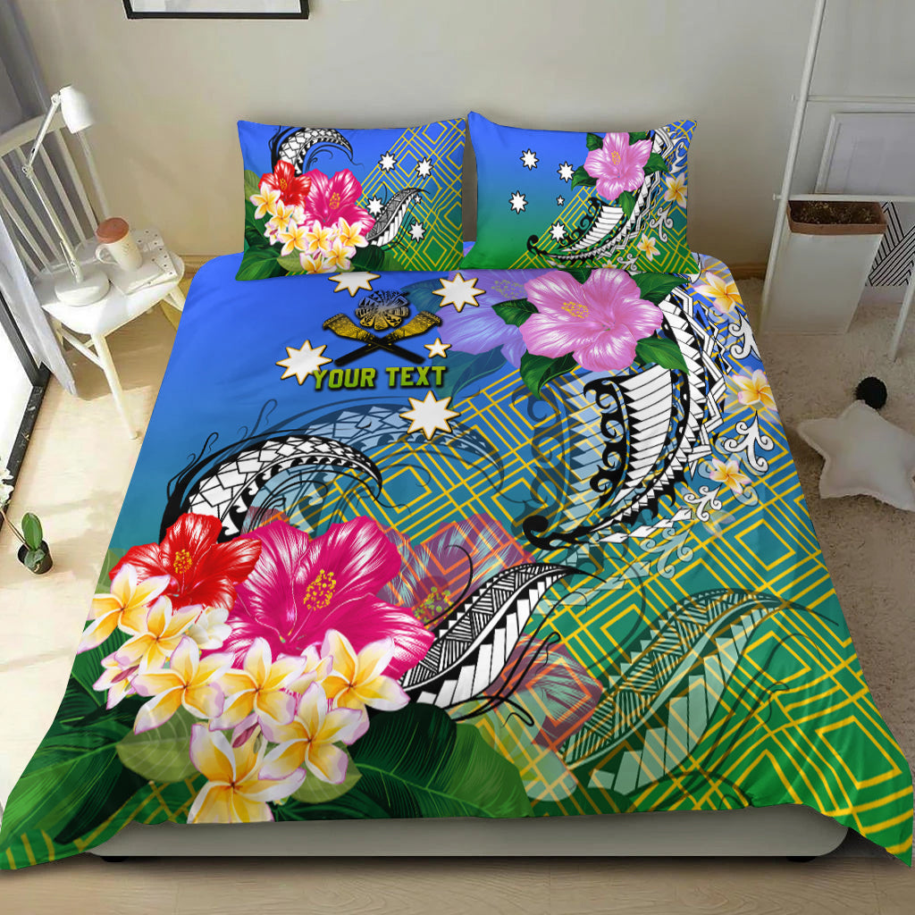 (Custom Personalised) South Sea Islanders Kanakas Hibiscus Polynesia Bedding Set - LT2 BLUE - Polynesian Pride