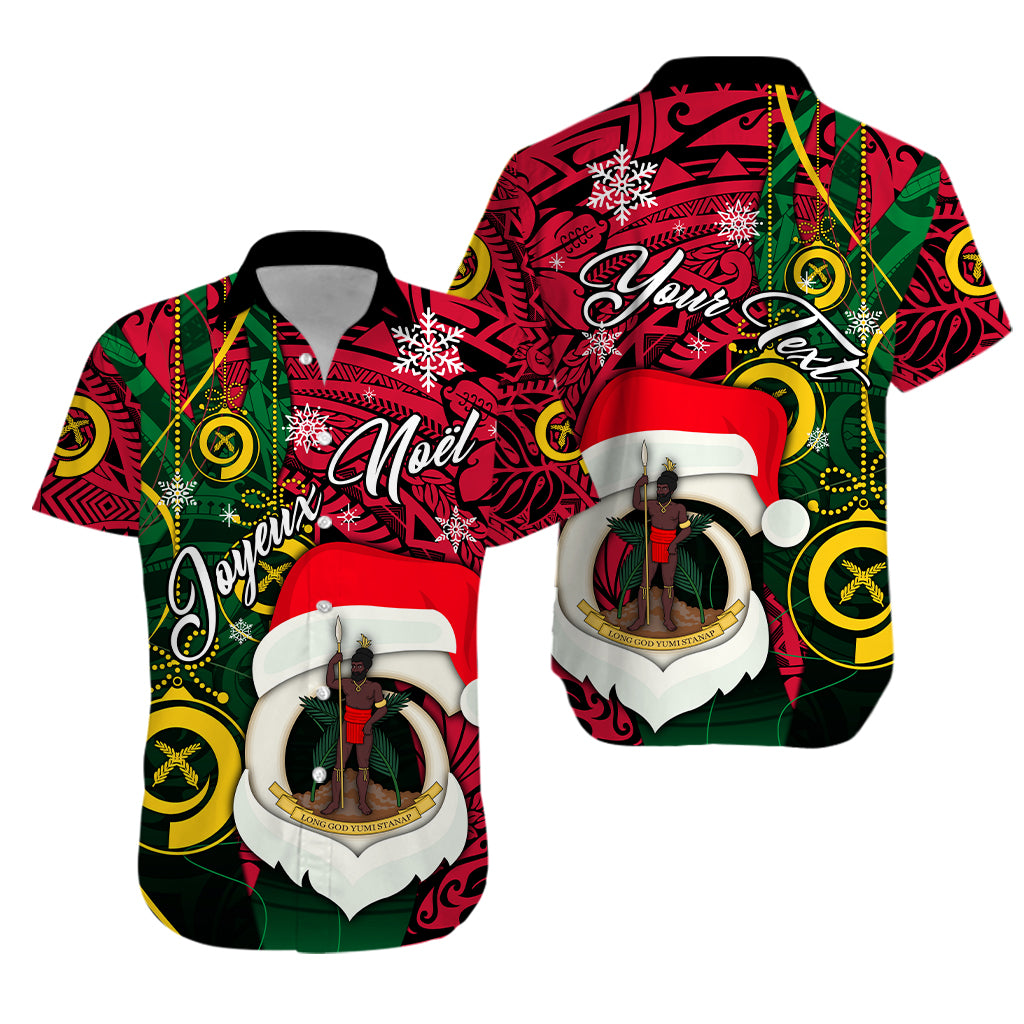 (Custom Personalised) Vanuatu Christmas - Joyeux Nol Santas God Yumi Hawaiian Shirt - LT2 Unisex PURPLE - Polynesian Pride