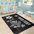 (Custom Personalised) Hawaii Hammerhead Shark Hibiscus Hawaii Pattern Area Rug - LT2 - Polynesian Pride