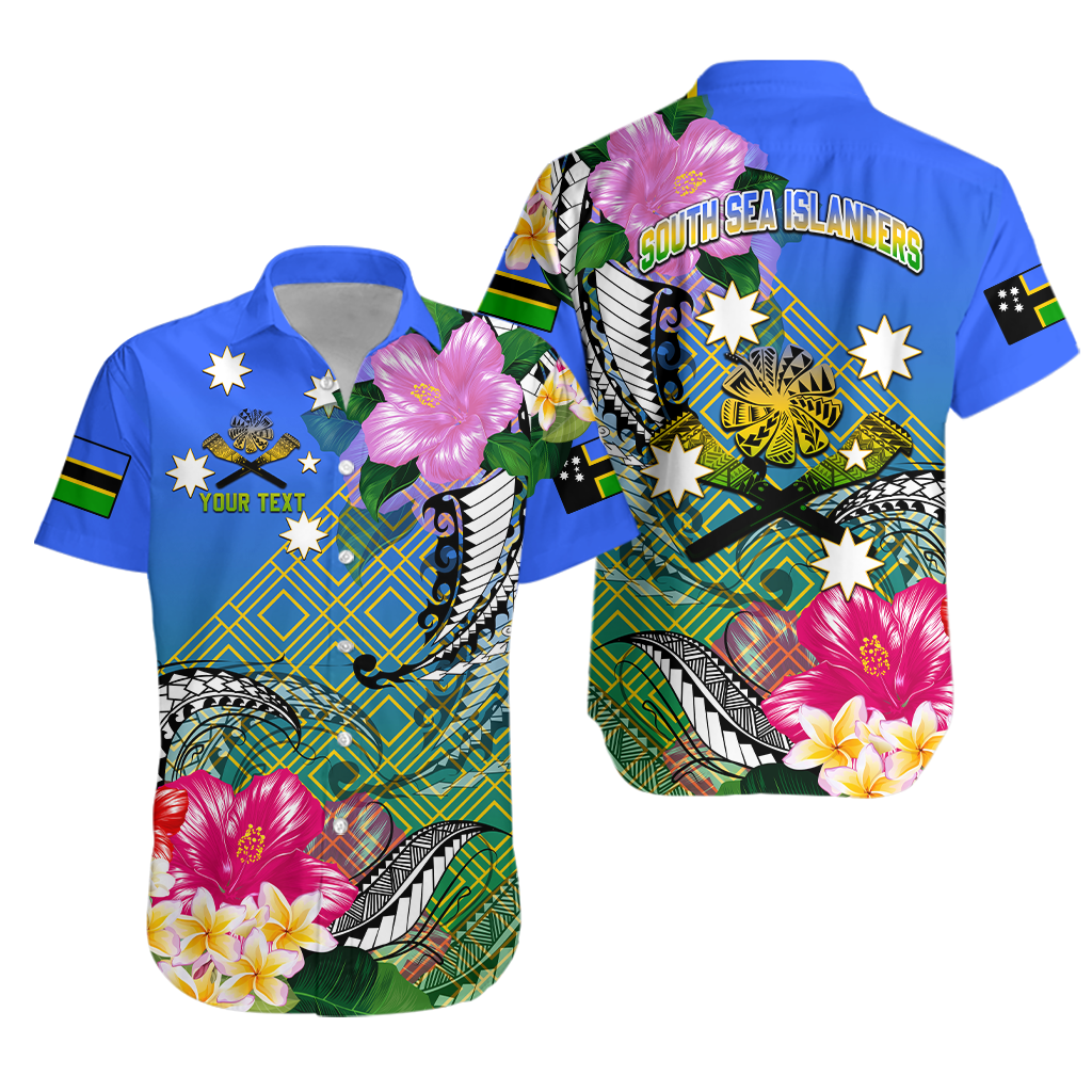Custom South Sea Islanders Kanakas Hibiscus Polynesian Matching Dress and Hawaiian Shirt LT2 - Polynesian Pride