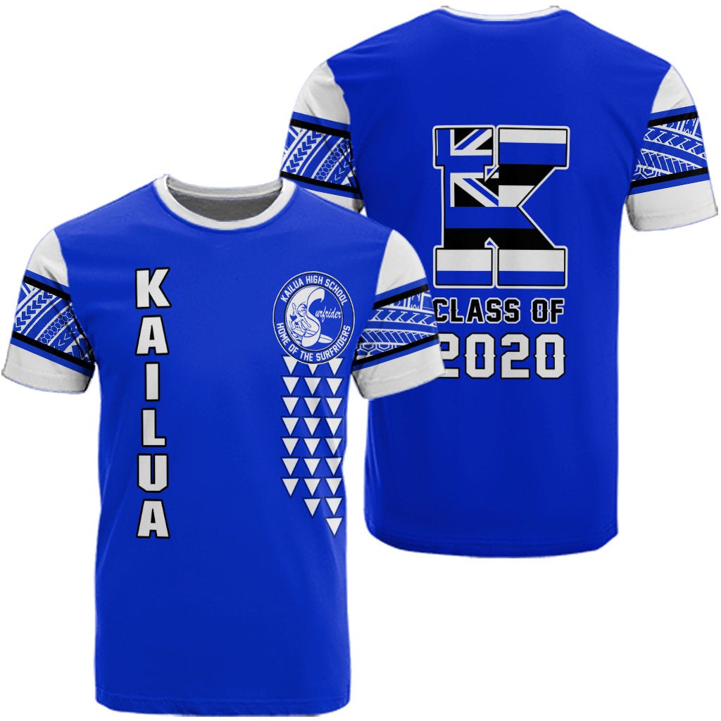 Custom Hawaii Kailua High Custom Your Class T Shirt Unisex Blue - Polynesian Pride