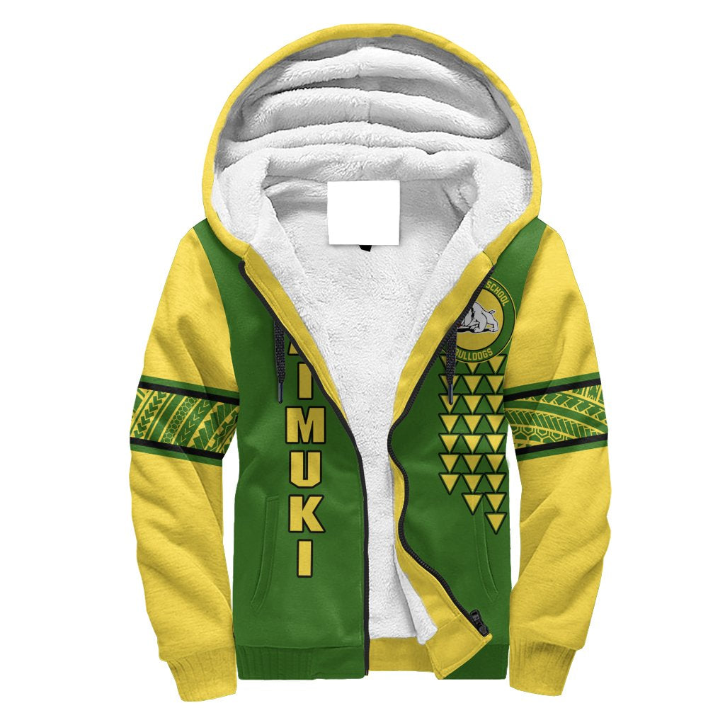 (Personalised) Hawaii - Kaimuki High Custom Your Class Sherpa Hoodie AH Green - Polynesian Pride