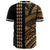 Hawaii Polynesian Kakau Baseball Jersey - Freestyle - Gold - Polynesian Pride