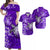 Custom Polynesian Honu Turtle Matching Hawaiian Outfits For Couples Red LT13 Purple - Polynesian Pride