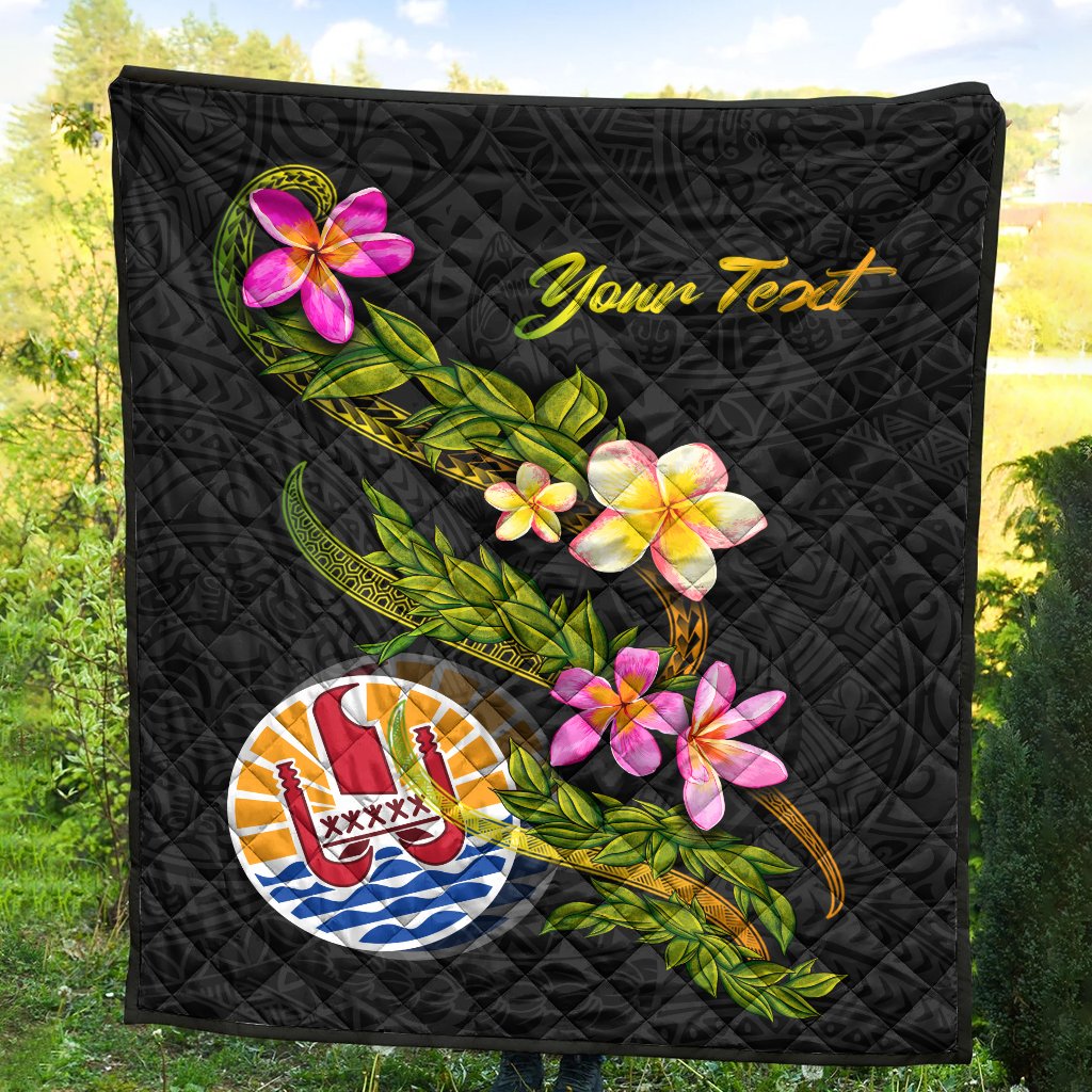 Tahiti Polynesian Custom Personalised Quilt - Plumeria Tribal - Polynesian Pride