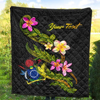 Cook Islands Polynesian Custom Personalised Quilt - Plumeria Tribal - Polynesian Pride