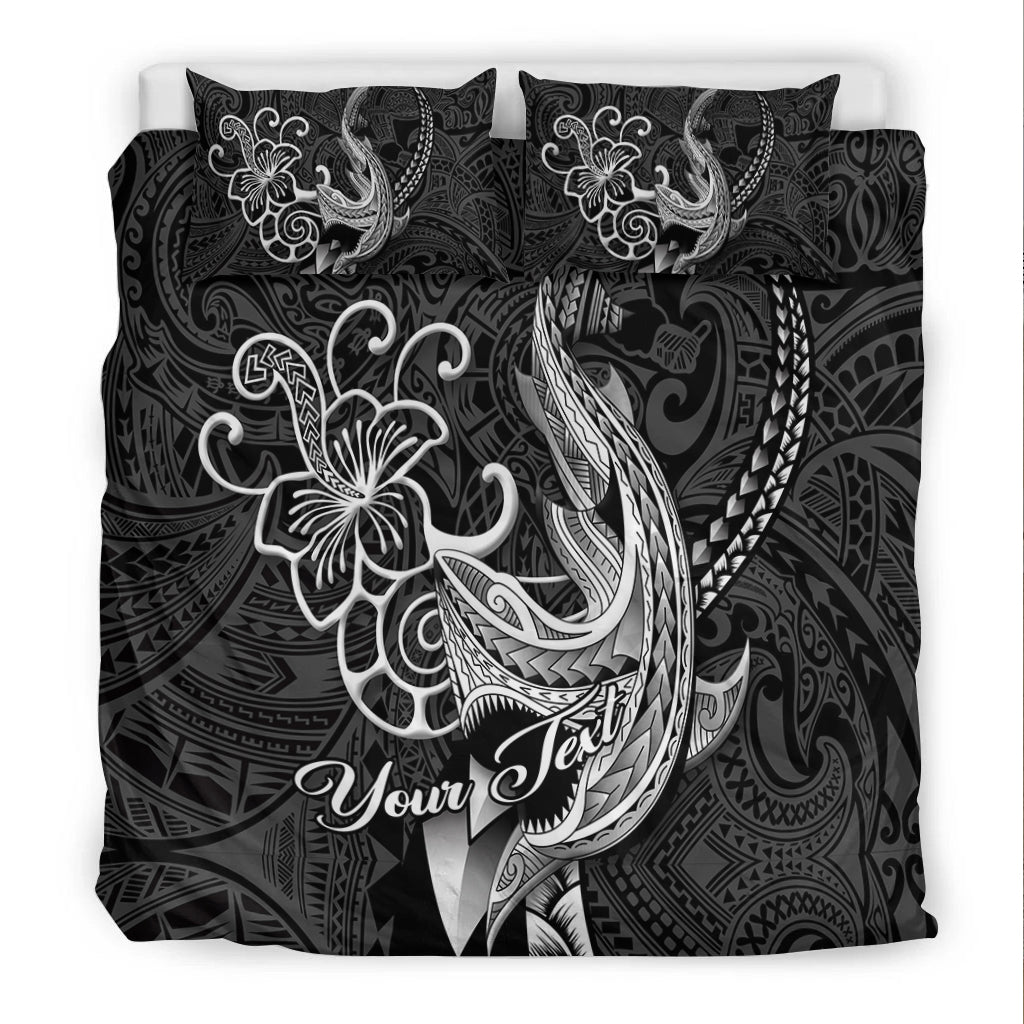 (Custom Personalised) Polynesian Shark Tattoo Hawaii Tribal Bedding Set - LT12 - Polynesian Pride