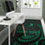 Yap Polynesian Custom Personalised Area Rug - Green Tribal Wave - Polynesian Pride