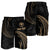 Hawaii Polynesian Custom Personalised Men's Short - Gold Tribal Wave - Polynesian Pride