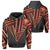 Hawaii Hoodie Football Jersey Style Gray and Red Unisex Gray - Polynesian Pride