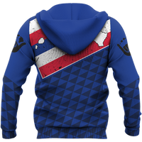 Hawaii Old Flag Zipper Hoodie - Polynesian Pride