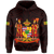 Polynesian Kanaka Maoli Royal Coat of Arms Hawaii Hoodie Red - Polynesian Pride