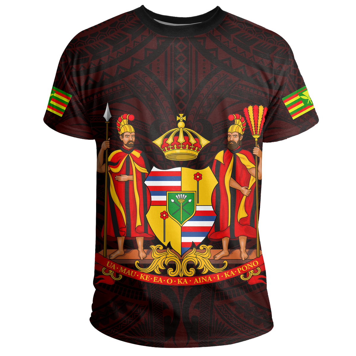 Hawaii Kanaka Maori Polynesian T Shirt Red - Polynesian Pride