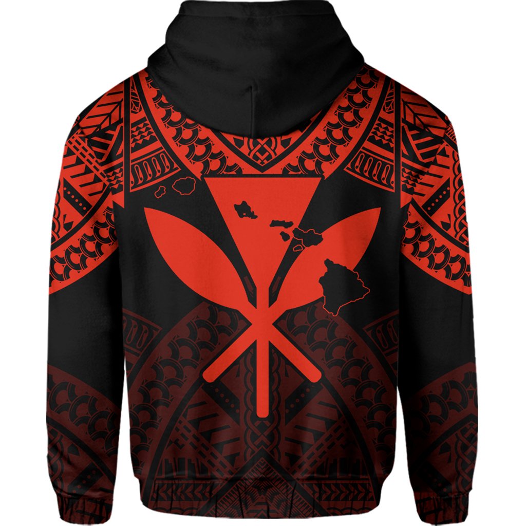 Hawaii Polynesian Hoodie Limited Tab Style Red - Polynesian Pride