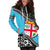 Fiji Hoodie Dress - Fiji Flag Fall In The Wave K9 - Polynesian Pride