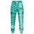 Hawaii Kanaka Map Turquoise Kakau Joggers Turquoise Unisex - Polynesian Pride