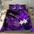 (Custom Personalised) Hawaii Turtle With Plumeria Leaf Purple Bedding Set - LT12 - Polynesian Pride