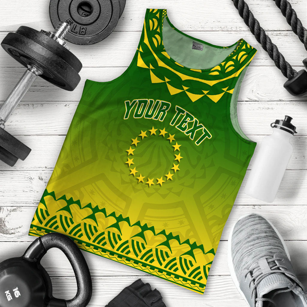 (Custom Personalised) Cook Islands Turtle With Tribal Men Tank Top - LT12 - Polynesian Pride